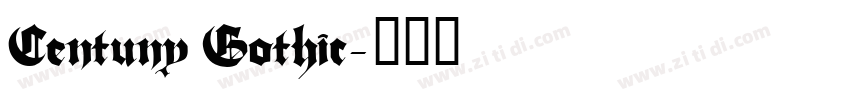 Centuny Gothic字体转换